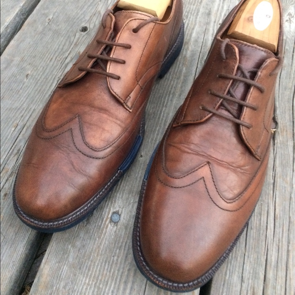 COLE HAAN GRAND OS Leather Wingtip Oxford Shoes